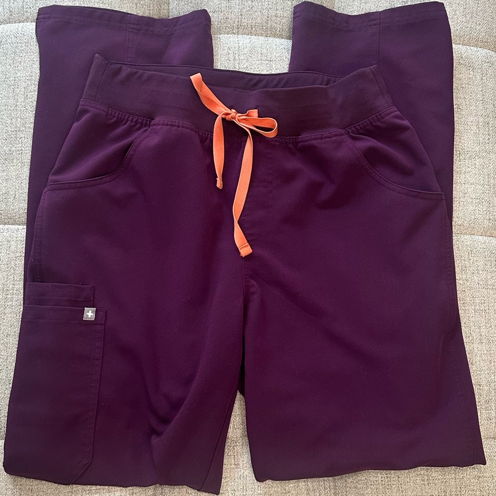 Deep purple Kade cargo FIGS scrub pants!